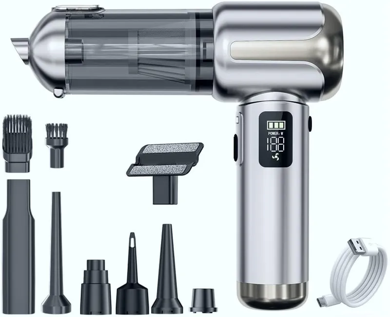 Lyiazsoy Handstaubsauger ST-6706A Plus – Silbergrau