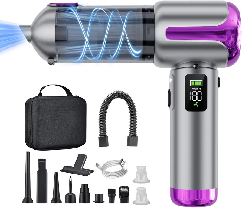 Lyiazsoy Handheld Vacuum ST-6706A Plus – Silver / Purple