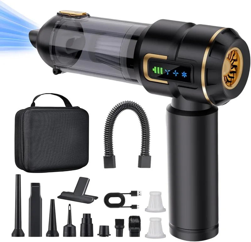 Lyiazsoy 4-in-1 Autostaubsauger ST-6697A Plus – Schwarz / Gold